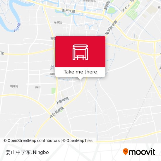 姜山中学东 map