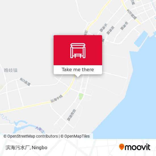 滨海污水厂 map