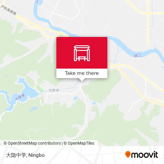 大隐中学 map