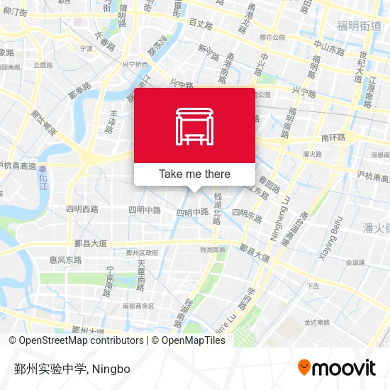 鄞州实验中学 map