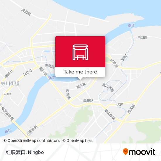 红联渡口 map