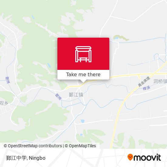 鄞江中学 map