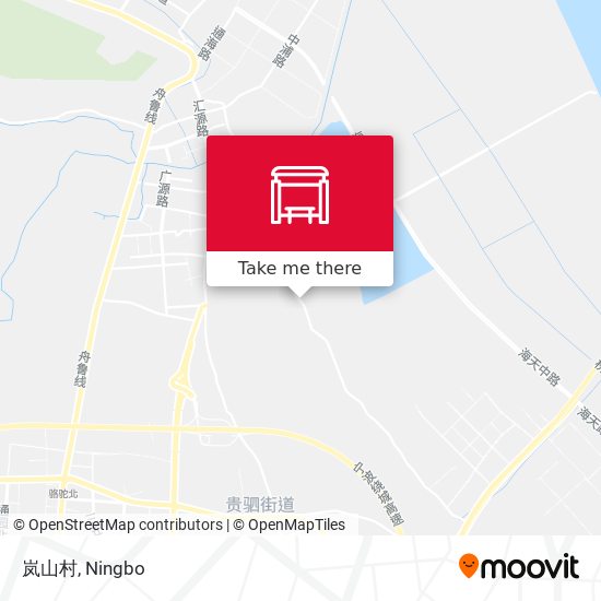 岚山村 map