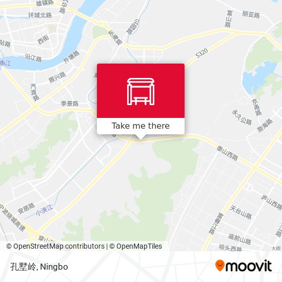 孔墅岭 map