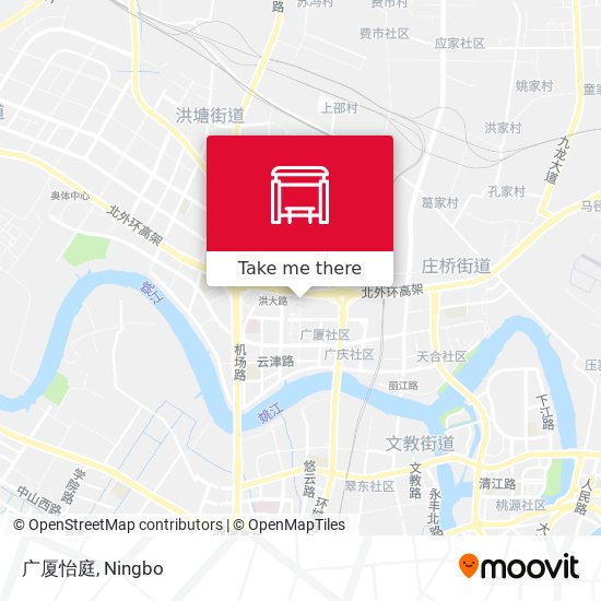 广厦怡庭 map