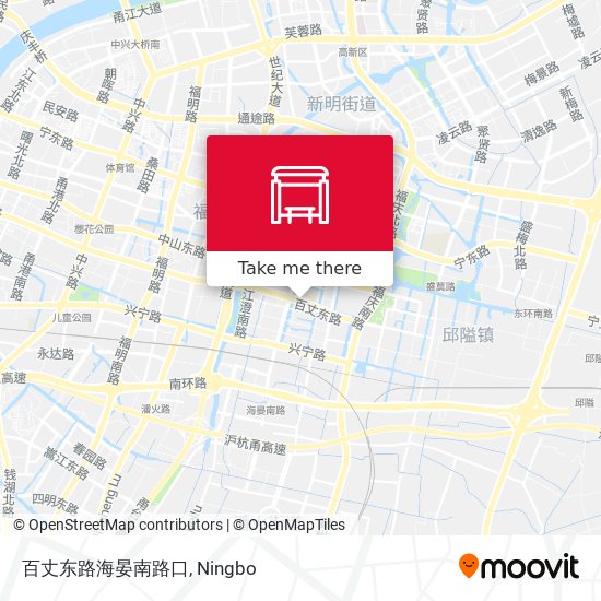 百丈东路海晏南路口 map