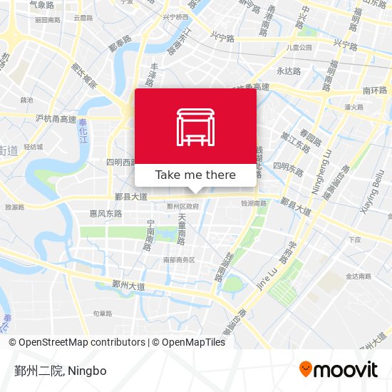 鄞州二院 map