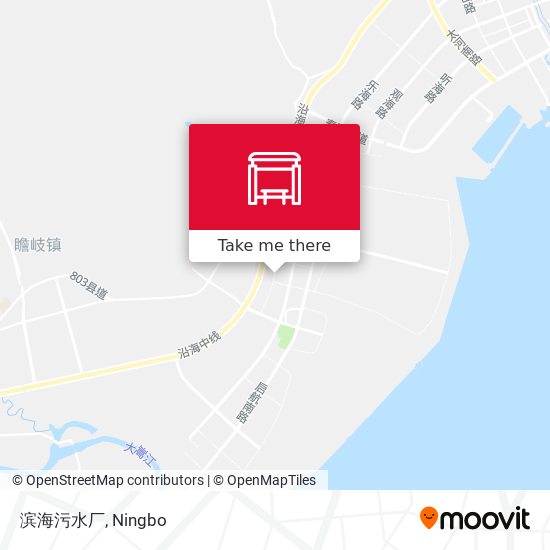 滨海污水厂 map