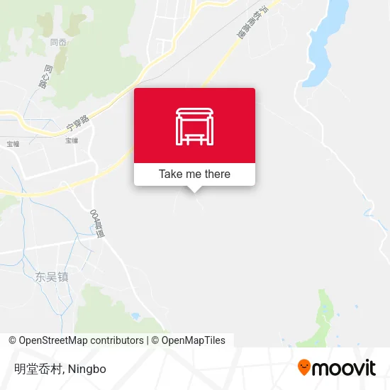 明堂岙村 map