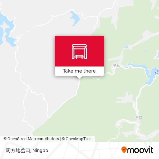 周方地岔口 map