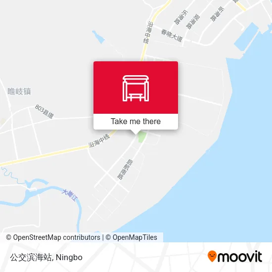 公交滨海站 map