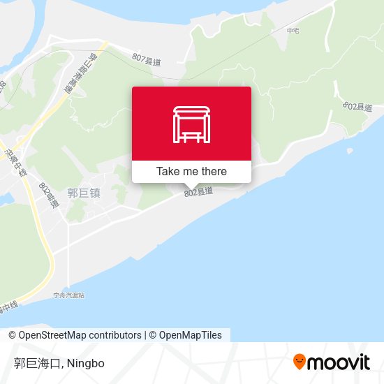 郭巨海口 map