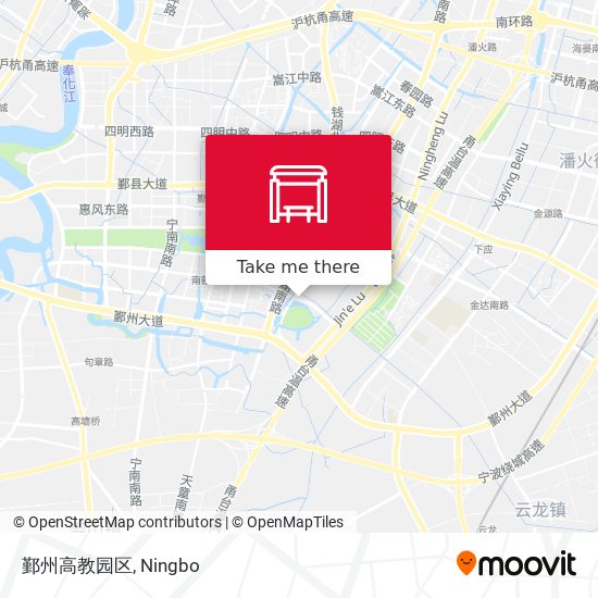 鄞州高教园区 map