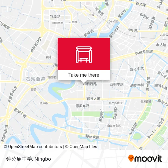 钟公庙中学 map