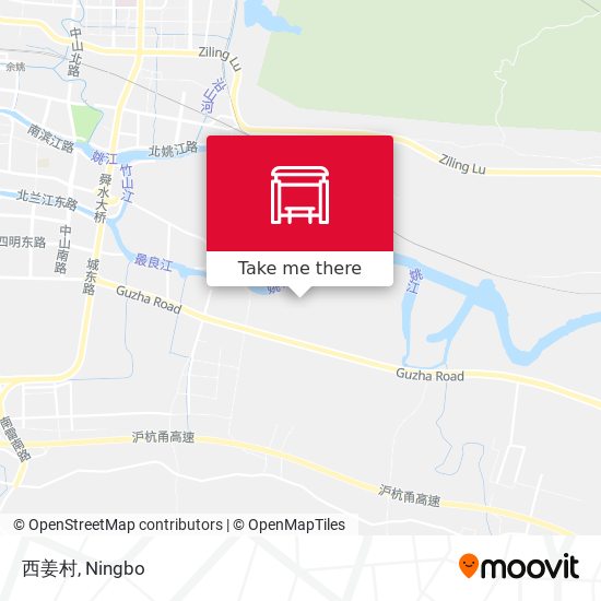 西姜村 map