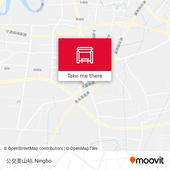 公交姜山站 map