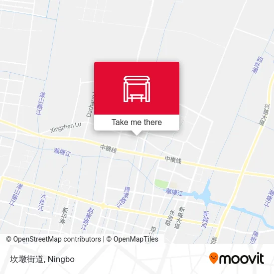 坎墩街道 map