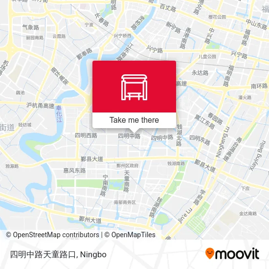 四明中路天童路口 map