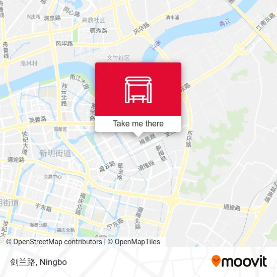 剑兰路 map