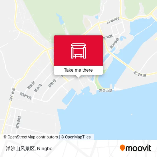 洋沙山风景区 map