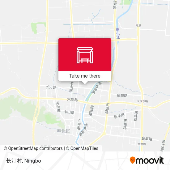 长汀村 map