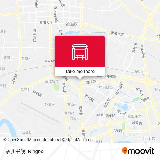 蛟川书院 map
