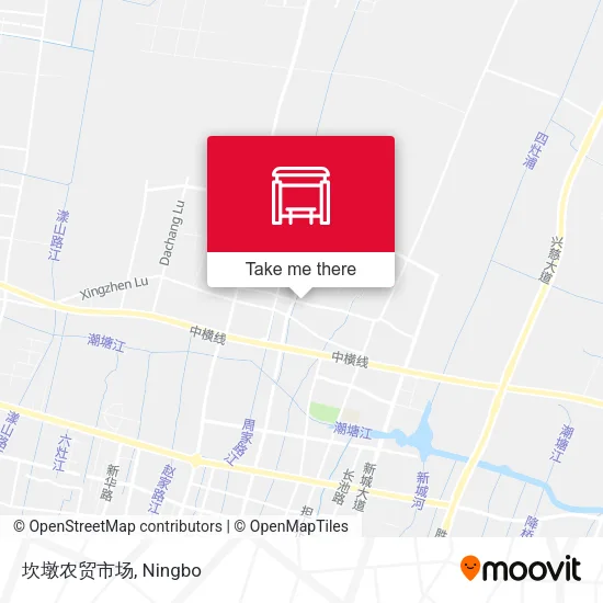 坎墩农贸市场 map