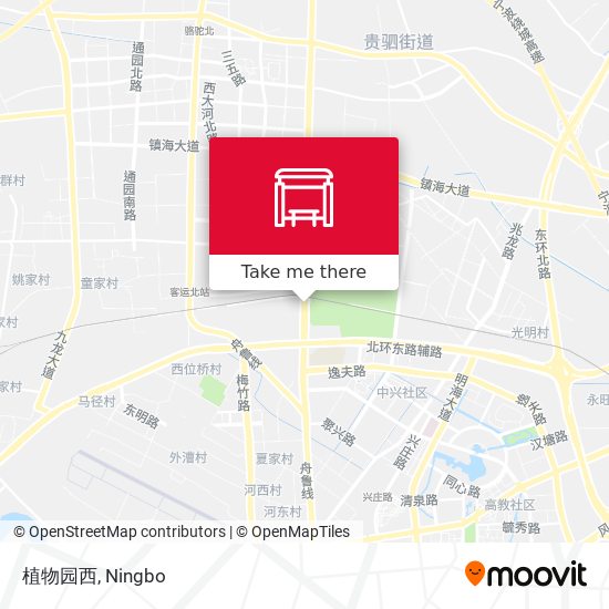 植物园西 map