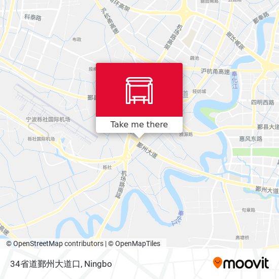 34省道鄞州大道口 map
