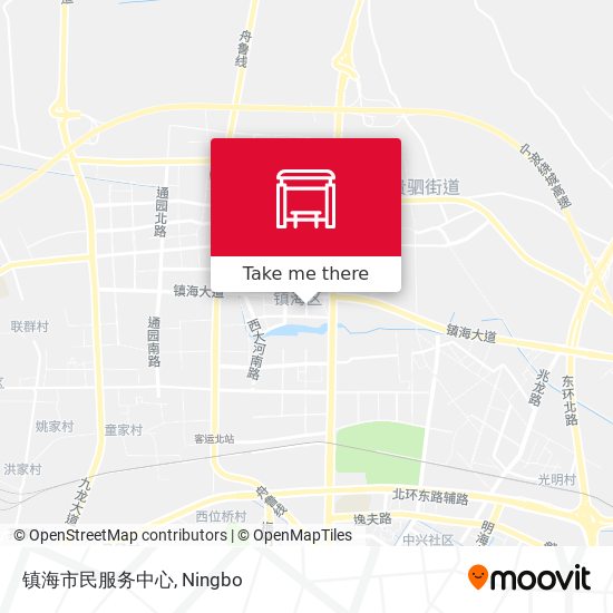 镇海市民服务中心 map