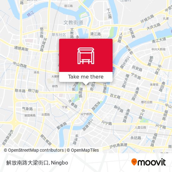 解放南路大梁街口 map