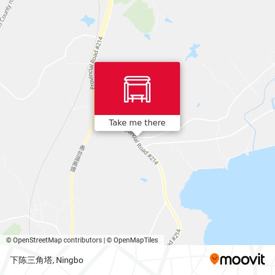 下陈三角塔 map