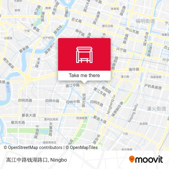 嵩江中路钱湖路口 map