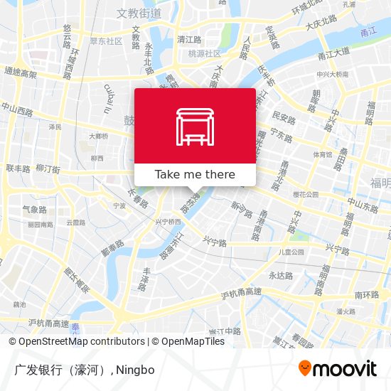 广发银行（濠河） map