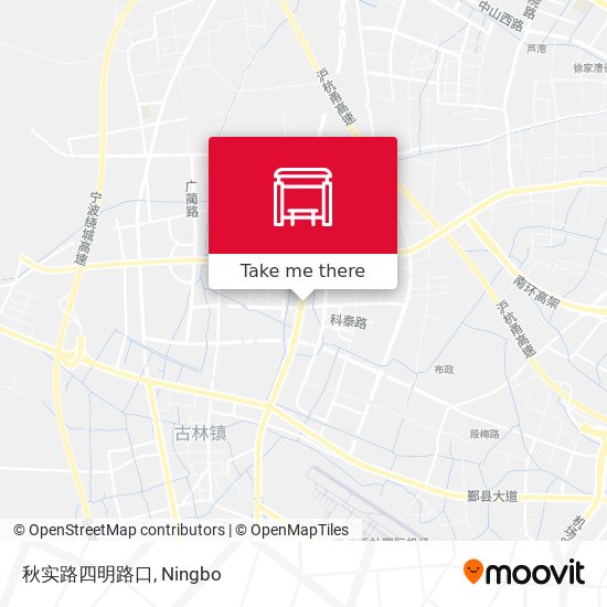 秋实路四明路口 map
