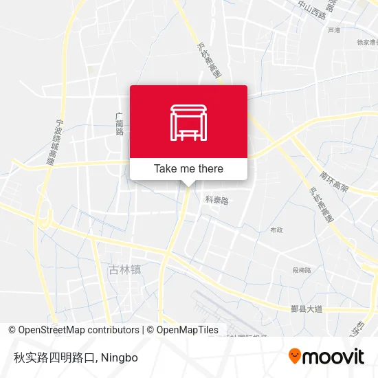 秋实路四明路口 map