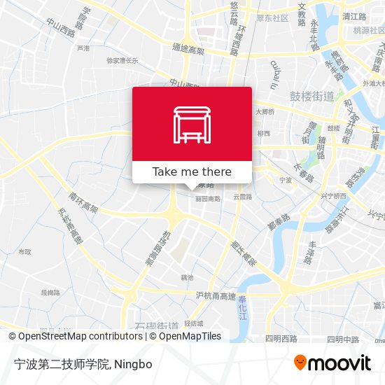 宁波第二技师学院 map