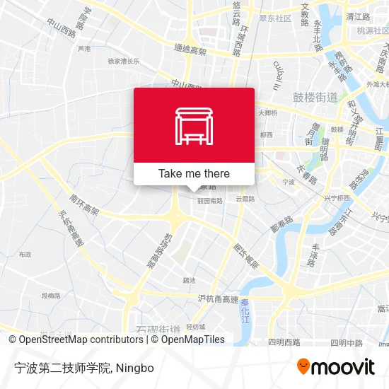 宁波第二技师学院 map