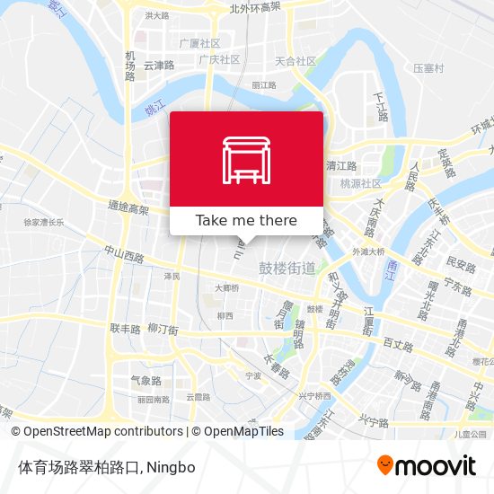 体育场路翠柏路口 map