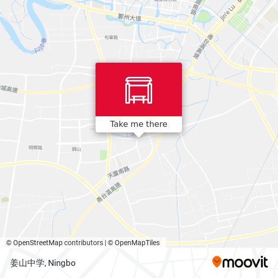 姜山中学 map