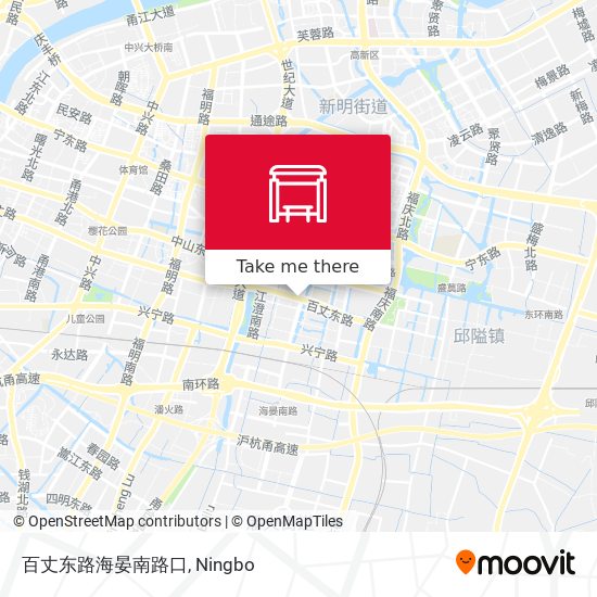 百丈东路海晏南路口 map