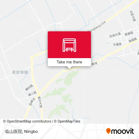临山医院 map