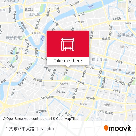 百丈东路中兴路口 map