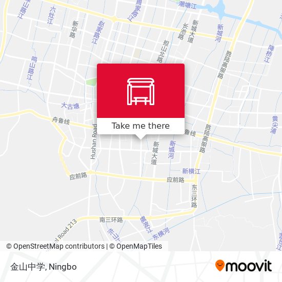 金山中学 map