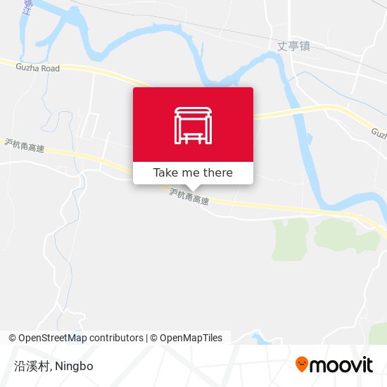 沿溪村 map