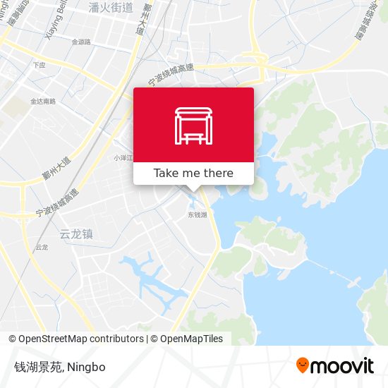 钱湖景苑 map