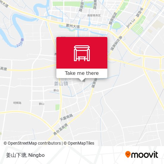 姜山下塘 map