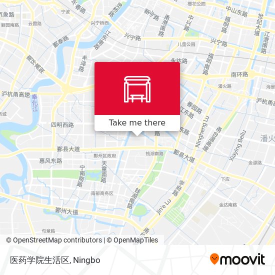 医药学院生活区 map