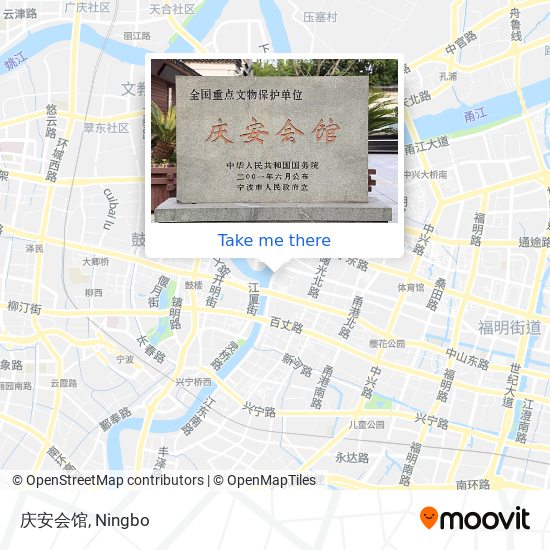 庆安会馆 map