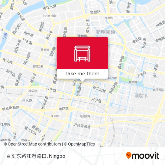 百丈东路江澄路口 map